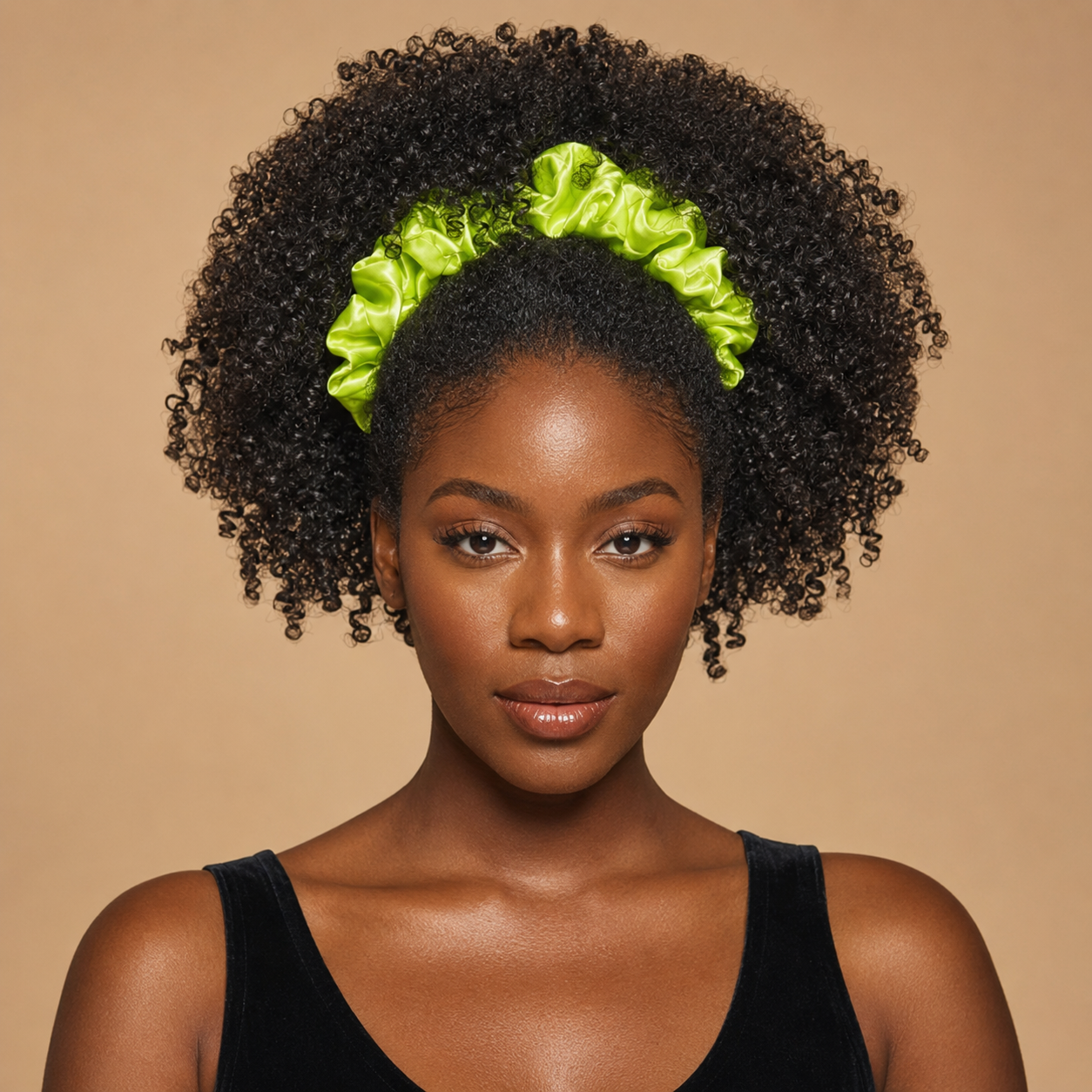 Bold Extra-Large Satin Scrunchies for Locs, Braids & Thick Natural Hair (2pk)