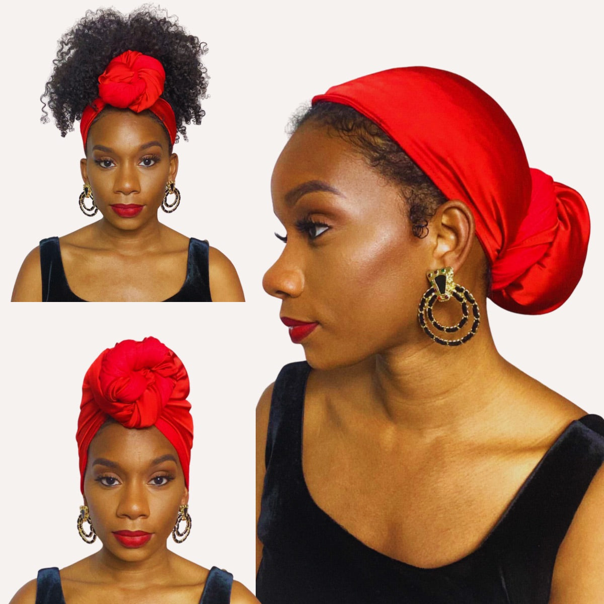 Top-Notch Top-Knot Satin Turban Headband