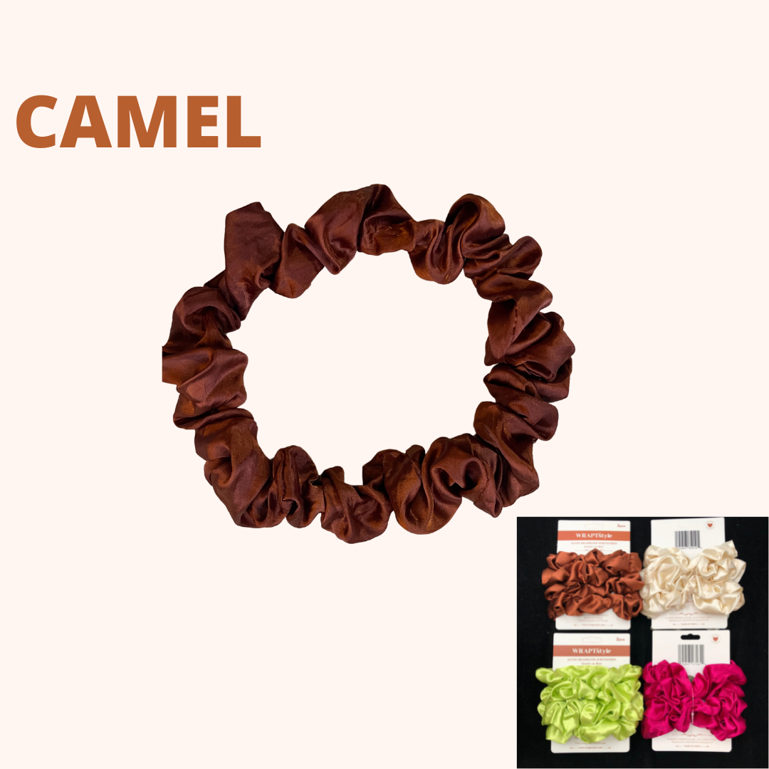 Bold Extra-Large Satin Scrunchies for Locs, Braids & Thick Natural Hair (2pk)