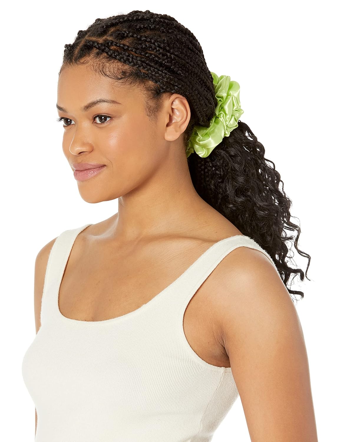 Bold Extra-Large Satin Scrunchies for Locs, Braids & Thick Natural Hair (2pk)