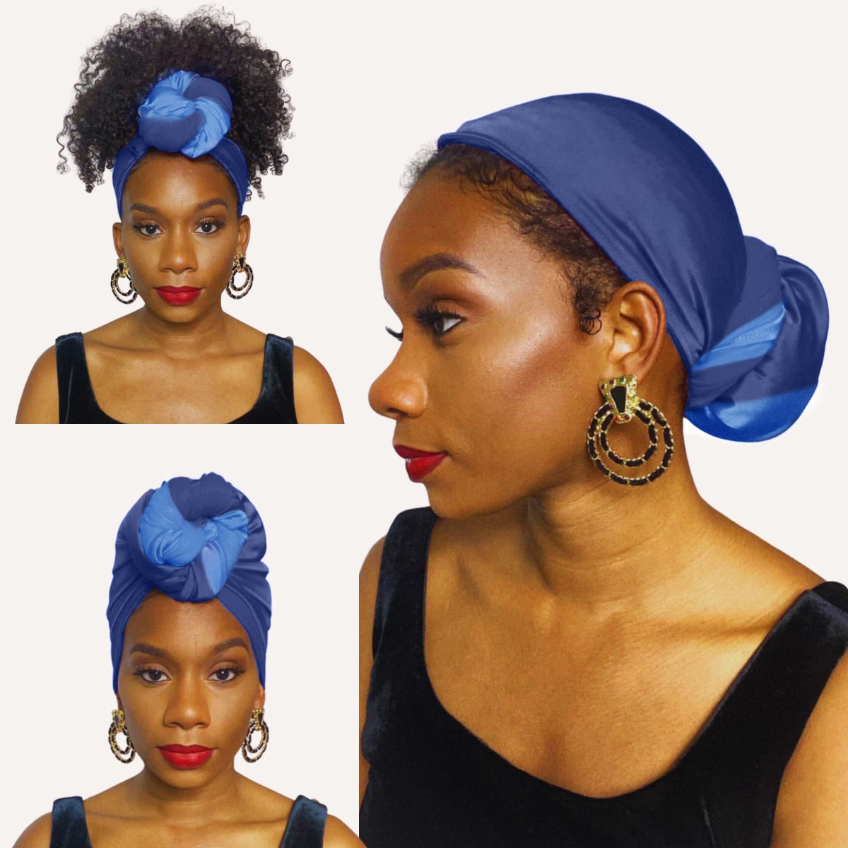 Top-Notch Top-Knot Satin Turban Headband