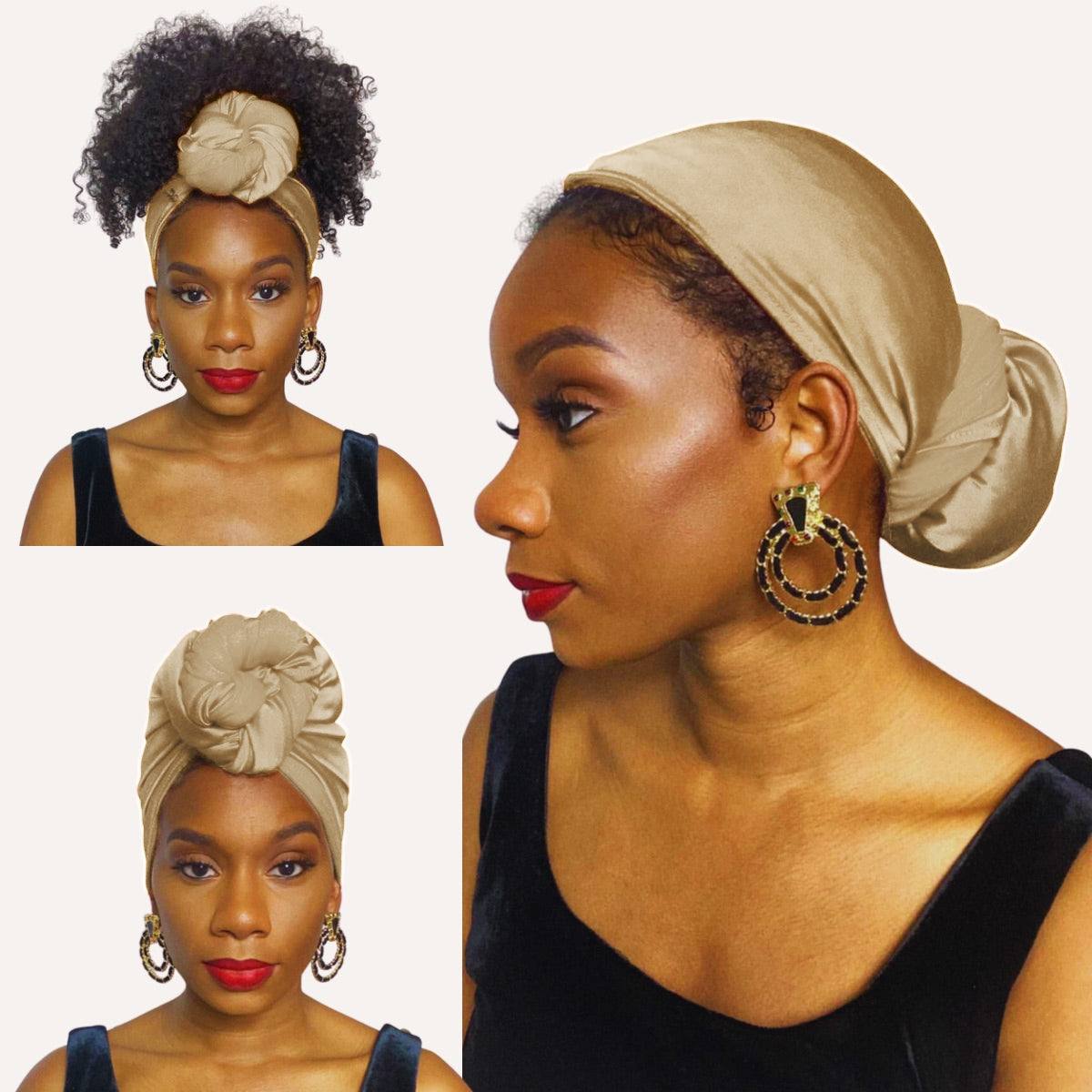 Top-Notch Top-Knot Satin Turban Headband